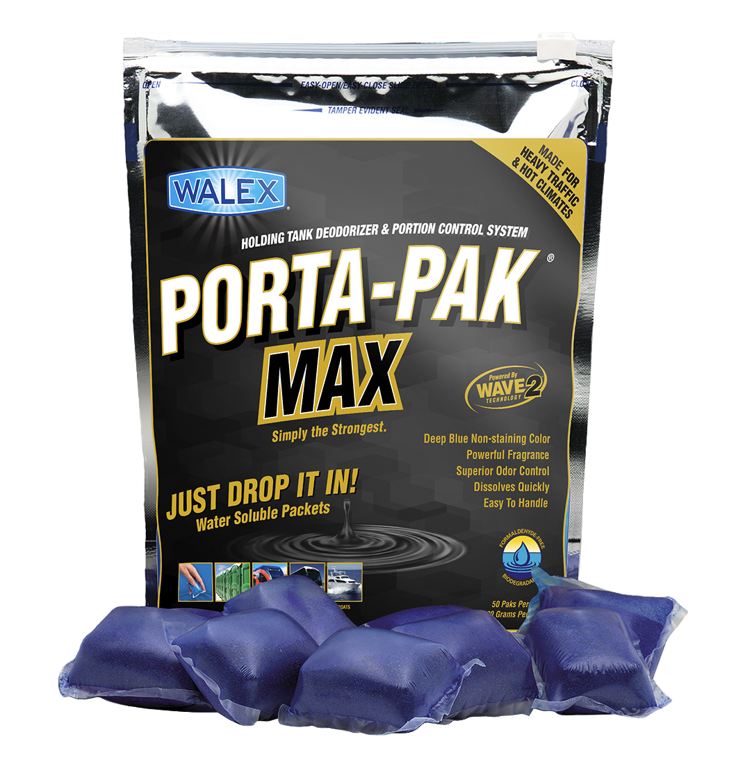 thumbnail image 2 of Bulk Pack: 75 Walex Express Porta-Pak Holding Tank Deodorizer Drop-Ins For RVs & Boats 2 of 6